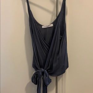 Wrap front grey tank